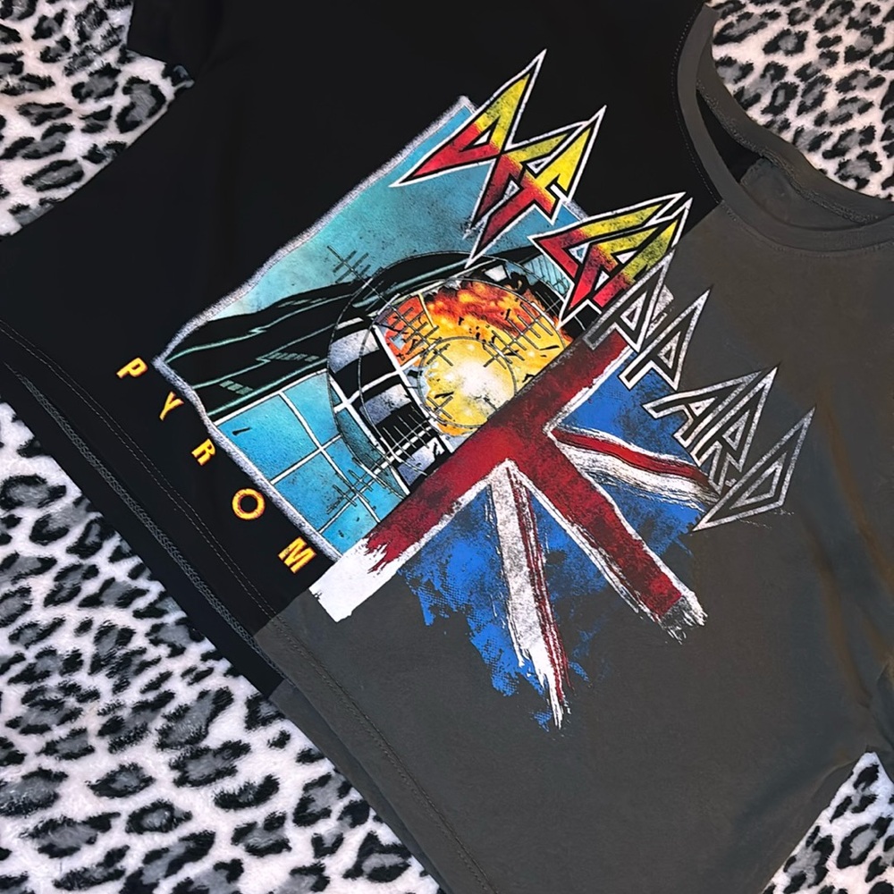 cropped def leppard tee!